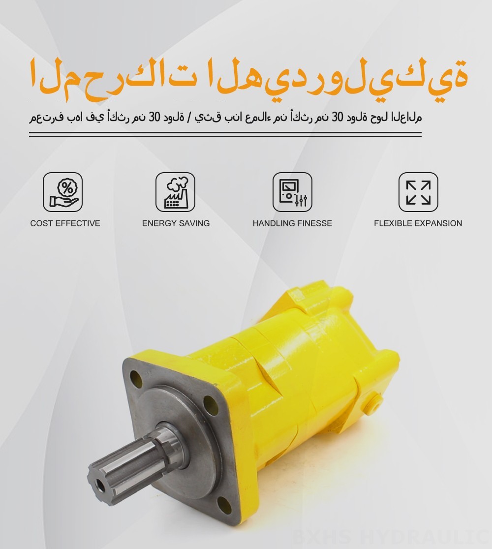 محرك هيدروليكي سايكلويدي BM5_Cycloid Hydraulic Motor-2 ١٠٠ سم مكعب/د ٧٥ لتر/دقيقة محرك هيدروليكي